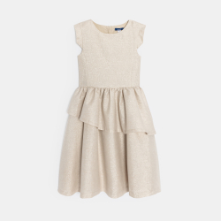 فستان أنيق من الكتان المطرز...